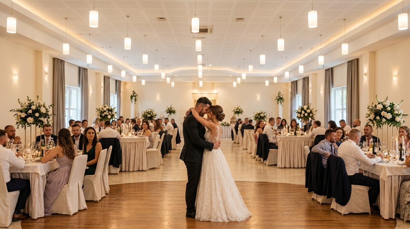 Sala weselna Domu Weselnego Mokra Lewa